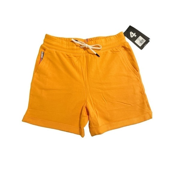 Fourlaps Women's French Terry Elastic Waist Active Rush Shorts Size S Mango NWT - Picture 2 of 6